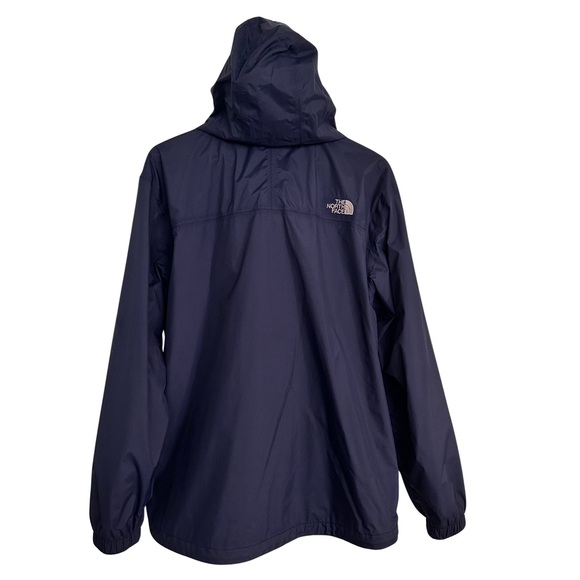 The North Face Men's Navy Blue HyVent Hooded Jacket Large Waterproof Hiking EUC - Picture 11 of 11
